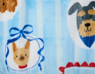 Thumbnail 2: Dream Home 50x70 Americana Dog Print Throw Blanket 