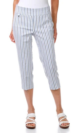 Thumbnail 1: Tahari Women's Pull-On Bengaline Capris 