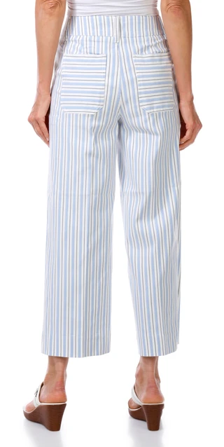 Thumbnail 2: Zac & Rachel Women's Striped Patch Pocket Capris 