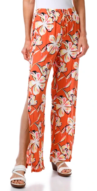 Thumbnail 1: Miken Women's Print Gauze Swim Cover Up Pants 