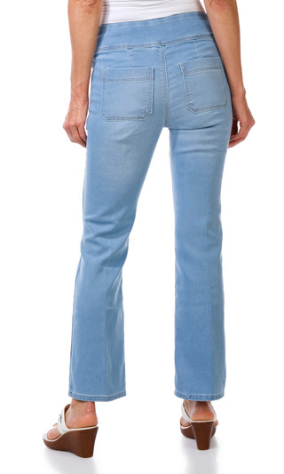 Thumbnail 2: D.Jeans Petite High Rise Cozy Knit Bootcut Jeans 