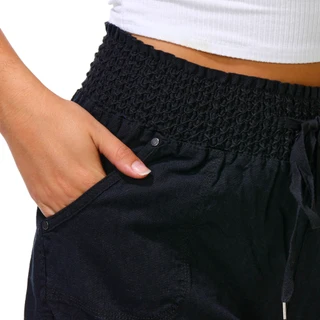 Thumbnail 2: Cisono Juniors' Smocked Tie-Waist Linen Shorts 