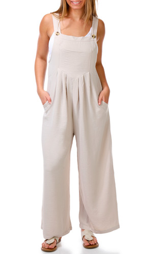 Thumbnail 1: DISCREET Junior's Sleeveless Wide Leg Jumpsuit 