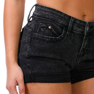 Thumbnail 2: YMI Junior's Denim Micro Shorts 