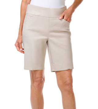 Thumbnail 1: Tahari Women's Pull-On Bengaline Shorts 