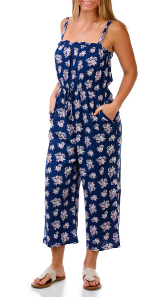 Thumbnail 1: As U Wish Junior's Sleeveless Woven Jumpsuit 