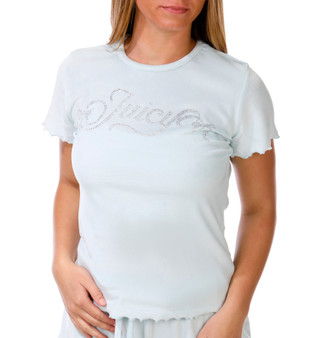 Thumbnail 2: Juicy Couture Junior's Short Sleeve Lettuce Edge Tee Set 