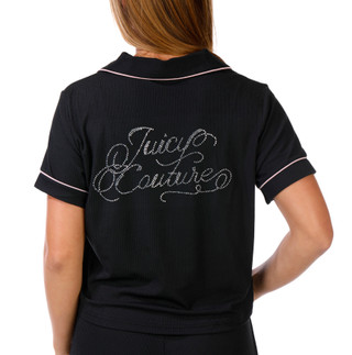 Thumbnail 5: Juicy Couture Junior's Short Sleeve Ribbed Sleep Set 