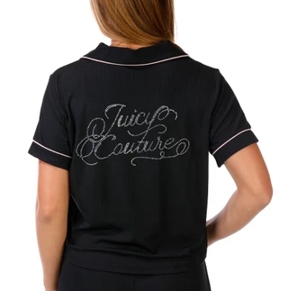 Thumbnail 4: Juicy Couture Juniors Short Sleeve Ribbed Sleep Set 