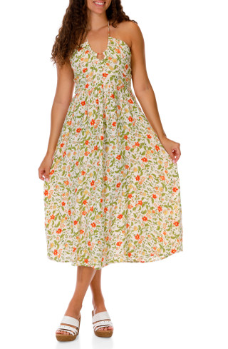Thumbnail 2: BILLABONG Juniors Sleeveless Woven Halter Dress 