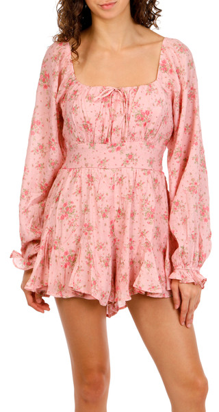 Thumbnail 1: Trixxi Juniors Floral Print Romper  