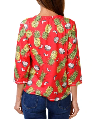 Thumbnail 3: Onque Women's Pineapple Print Top  