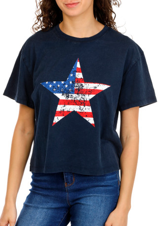 Thumbnail 1: Vintage threadz Juniors Americana Graphic Tee  