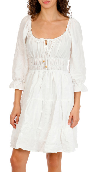 Thumbnail 1: Liberty Love Juniors Solid Tiered Dress  