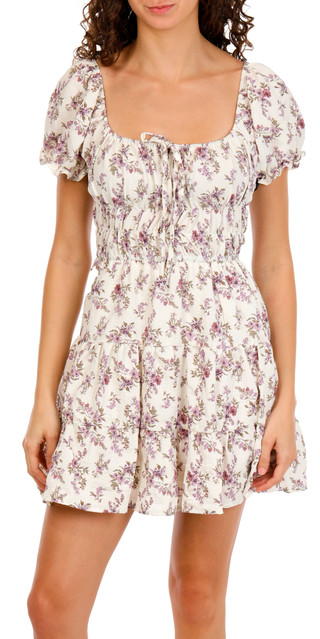 Thumbnail 1: Mary & Mo Juniors Floral Print Dress  