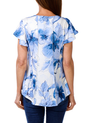 Thumbnail 2: AVA AND GRACE Women's Floral Print Top  