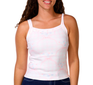 Thumbnail 1: VINTAGE HAVANA Juniors Gingham Print Jersey Tank Top 