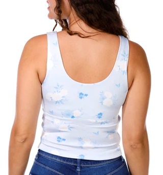 Thumbnail 2: VINTAGE HAVANA Juniors Printed Cloud Fleece Tank Top 