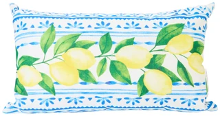 Thumbnail 1: Kingray 14x24 Inch Mediterranean Lemon Outdoor Pillow 