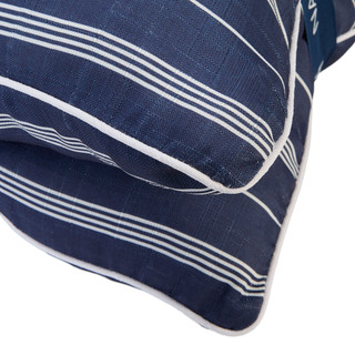 Thumbnail 3: Nautica 18x18 Inch Navy Stripe Outdoor Pillow 2-Pack 
