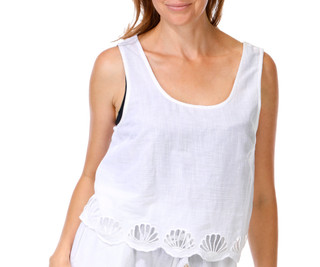 Thumbnail 3: Dotti Women's 2 Pc Cotton Slub Shorts Coverup Set 