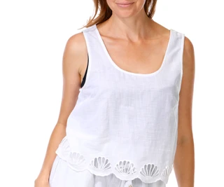 Thumbnail 3: Dotti Women's 2 Pc Cotton Slub Shorts Coverup Set 