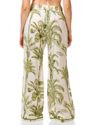 Thumbnail 3: Dotti Women's Wide Leg Cotton Coverup Pants 
