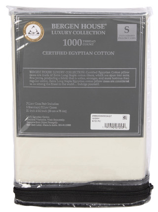 Thumbnail 4: Bergen House 1000 Thread Count Egyptian Cotton Pillowcases 