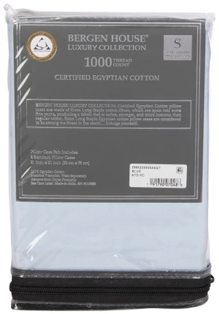 Thumbnail 4: Bergen House 1000 Thread Count Egyptian Cotton Pillowcases 
