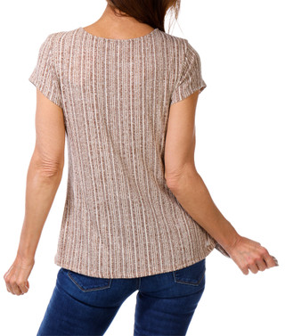 Thumbnail 2: Anneliese Women's Diagonal Stripe Side Tie Top 