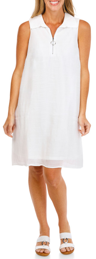 Thumbnail 2: Zac & Rachel Women's Quarter Zip Swing Dress 