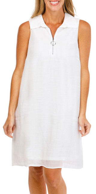 Thumbnail 1: Zac & Rachel Women's Quarter Zip Swing Dress 