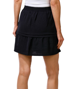 Thumbnail 3: Soho Apparel Women's Petite String Tie Tiered Skort 