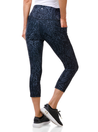 Thumbnail 2: RBX Women's Active Print Capri with Pockets 
