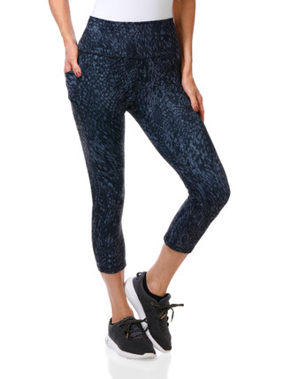 Thumbnail 1: RBX Women's Active Print Capri with Pockets 
