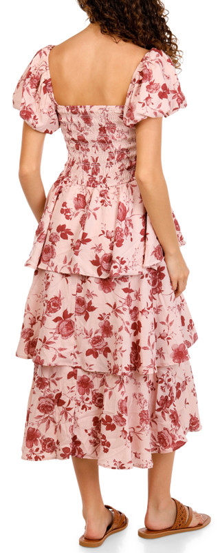 Thumbnail 2: Trixxi juniors Ruffle Floral Print Dress  