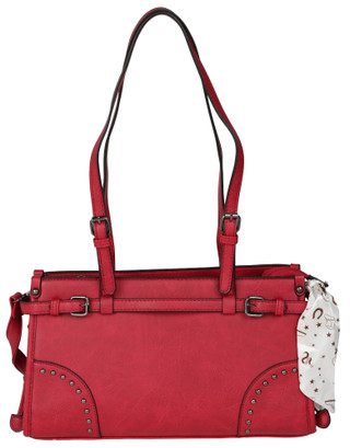 Thumbnail 1: Anneliese Anthro Studded Satchel w/ Scarf 