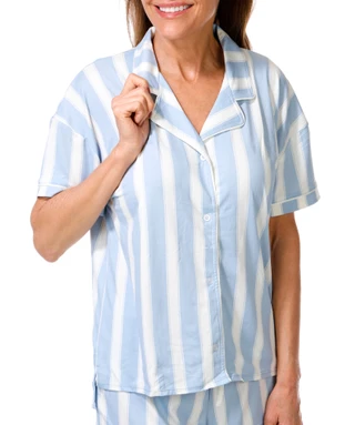 Thumbnail 4: Vince Camuto Women's 2 Pc Button Down Pajama Shorts Set 
