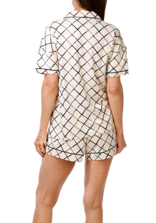 Thumbnail 4: Vince Camuto Women's 2 Pc Button Down Pajama Shorts Set 