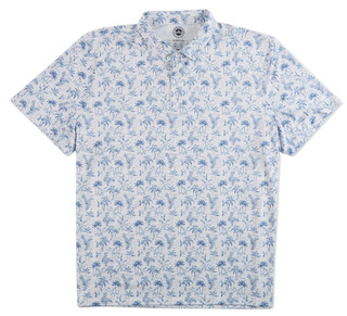 Thumbnail 1: FLAG & ANTHEM Men's Quinby Stripe Tropical Golf Polo Shirt 