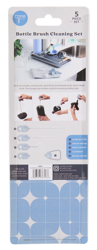 Thumbnail 2: CORE KITCHEN 5 Pc Bottle Brush Cleaning Set 
