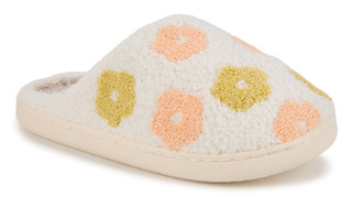 Thumbnail 1: THE DARLING EFFECT Women's Fuzzy Floral Slippers 