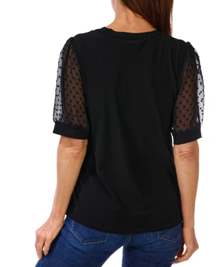 Thumbnail 2: Cece Women's Clip Dot Sleeve Top 