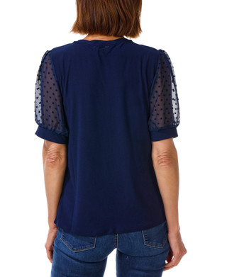 Thumbnail 2: Cece Women's Clip Dot Sleeve Top 