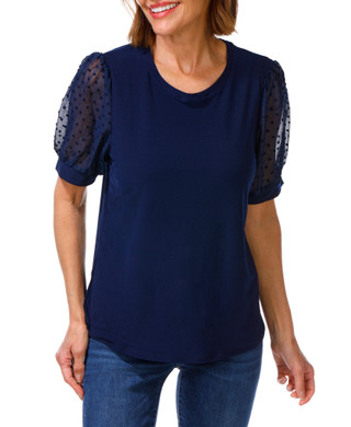 Thumbnail 1: Cece Women's Clip Dot Sleeve Top 