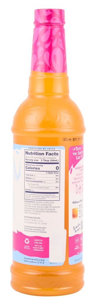 Thumbnail 2: Jordan's Skinny Mixes 25.4 oz Hibiscus Passion Fruit Skinny Syrup 