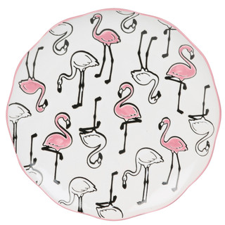 Thumbnail 2: Spectrum 8 In Flamingo Salad Plate 