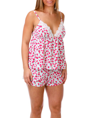 Thumbnail 1: Jessica Simpson Juniors Lace Pajama Shorts Set 
