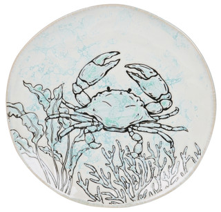 Thumbnail 2: Spectrum 11 In Sea Cove Island Dinner Plate 