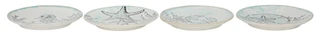 Thumbnail 3: Spectrum 4 Pk Sea Cove Island Appetizer Plates 